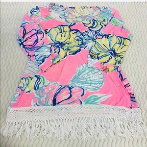 Lilly Pulitzer Alia Off The Shoulder Top Size XXS